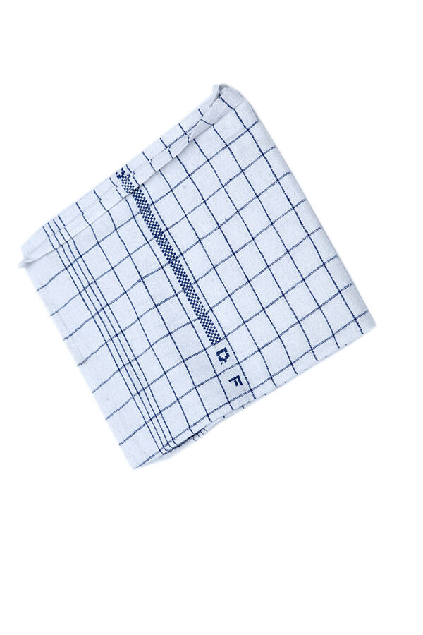 Eight shirts arranged on table in black, olive, grey, blue, white, red, mustard, and green.
